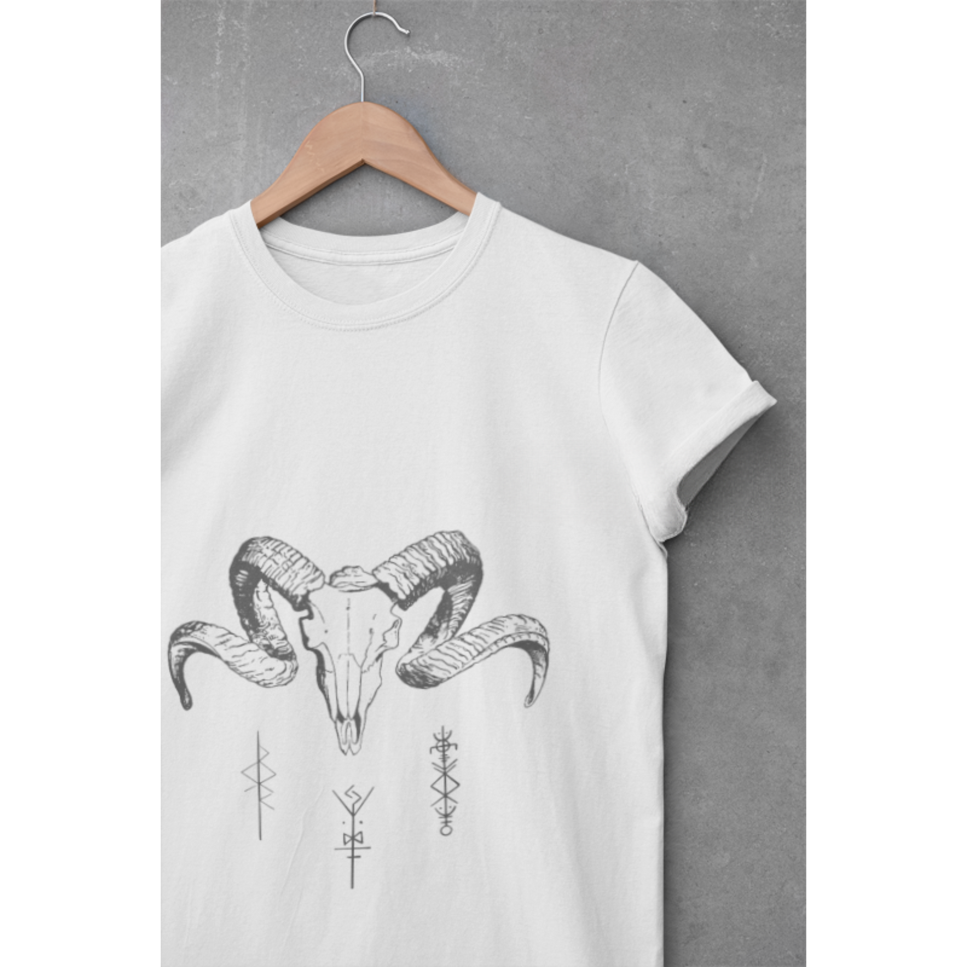 Bohemian Ram Print T-Shirt - Unisex Soft style Tee | Casual Wear | Graphic Top | Unique Gift | Festival Style